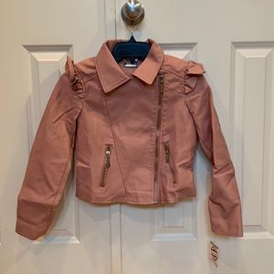 JOU JOU Leather Jacket Girls SIZE M